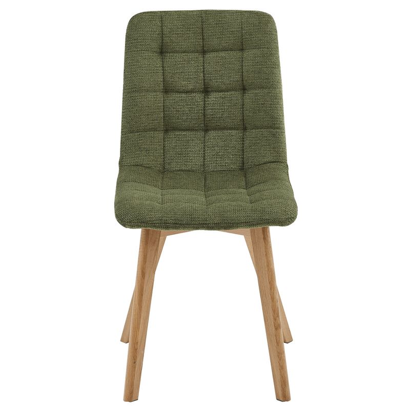 Jedálenský set so 4 stoličkami Deneb, 140x80cm, zelená, masív dub, ASE-1040 GRN2