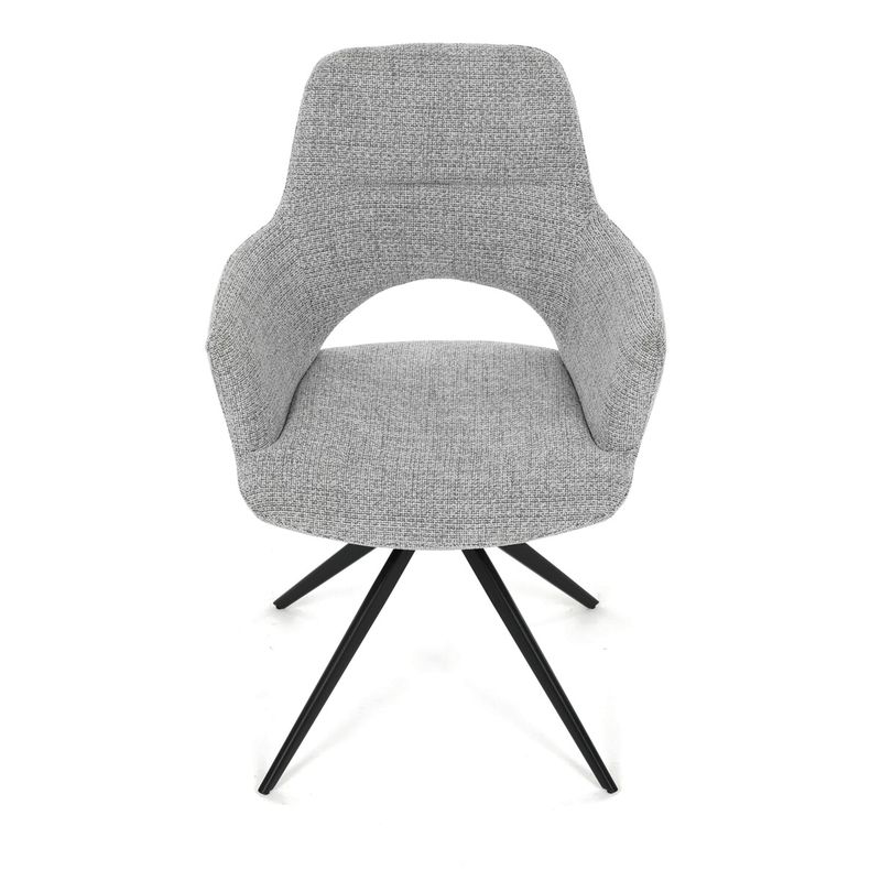 Jedálenský set so 4 stoličkami Polaris, 160x90cm, sivá, masív dub, ASE-1041 GREY2