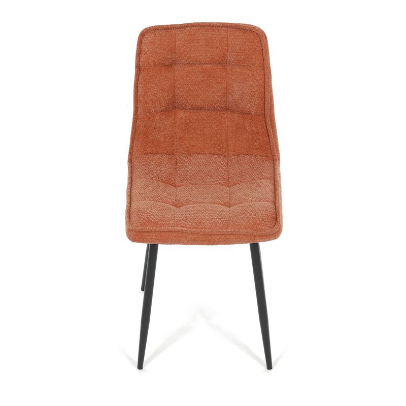 Jedálenský set so 4 stoličkami Leonis, 110x70cm, oranžový, MDF divoký dub, ASE-1043 ORA2