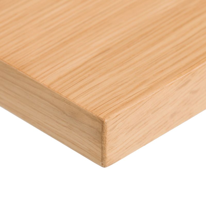 Jedálenský stôl 160x90cm, dýha dub, čierny kov, HT-F5516 OAK