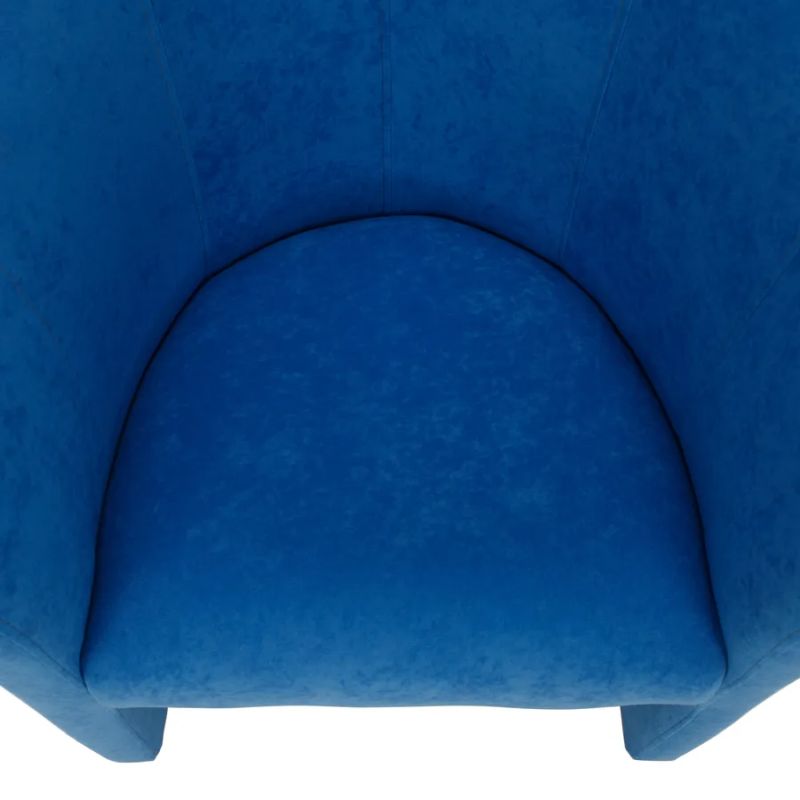 Kreslo klubové, modrá látka, CUBA