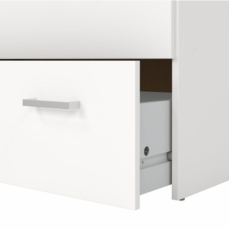 Komoda, 74cm, 3 zásuvková, biela, GARBO 3