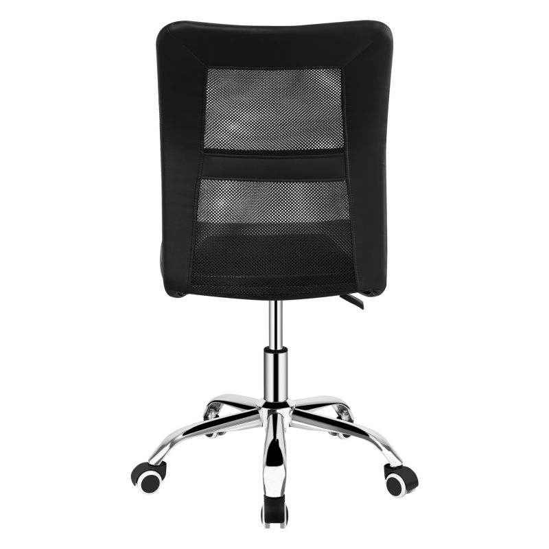 Kancelárska stolička, čierna ekokoža a sieťovina, IDOR 2 NEW - posledný kus