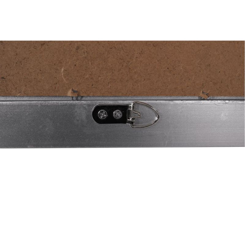 Zrkadlo, 66x96cm, drevený rám strieborný, MALKIA TYP 11