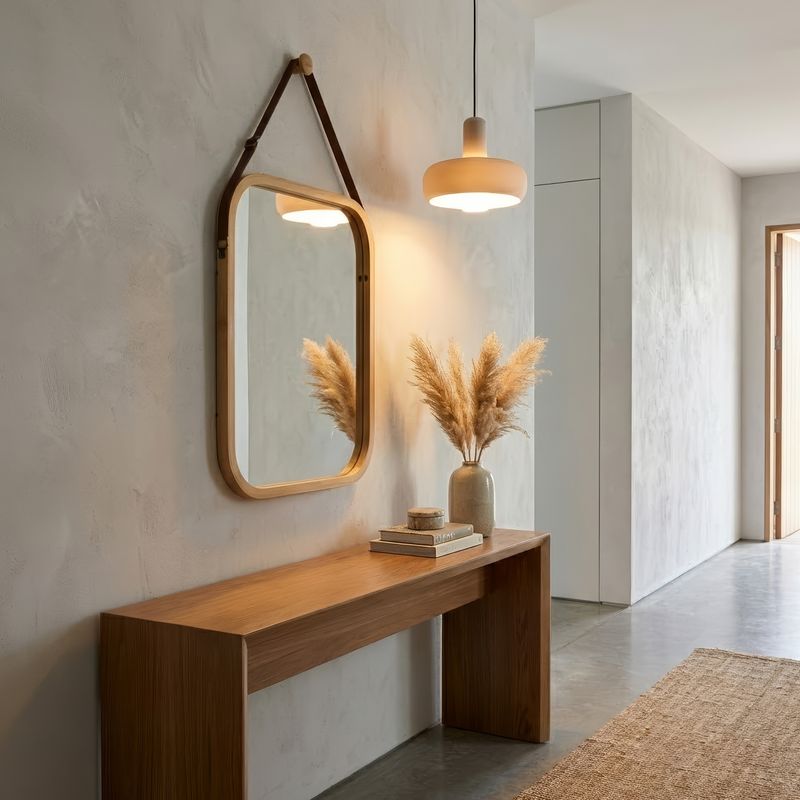 Zrkadlo, 33x40cm, bambus prírodný, LEMI 2