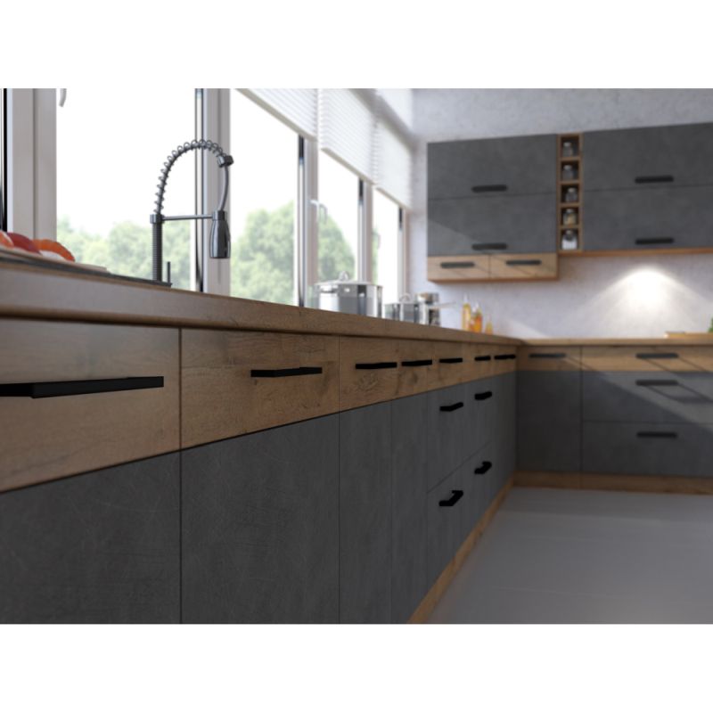 Dvierka na umývačku, 57x44cm, sivá, dub lancelot, VEGA ZM