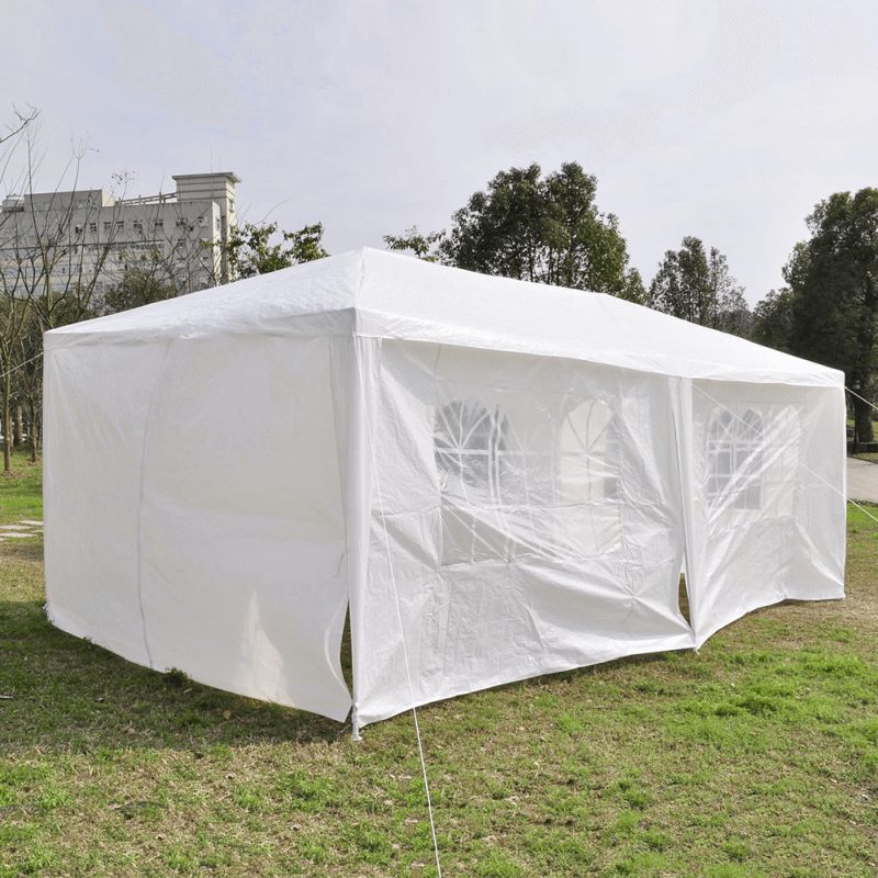 Záhradný párty stan, biely, 3x6 m, TEKNO TYP 2