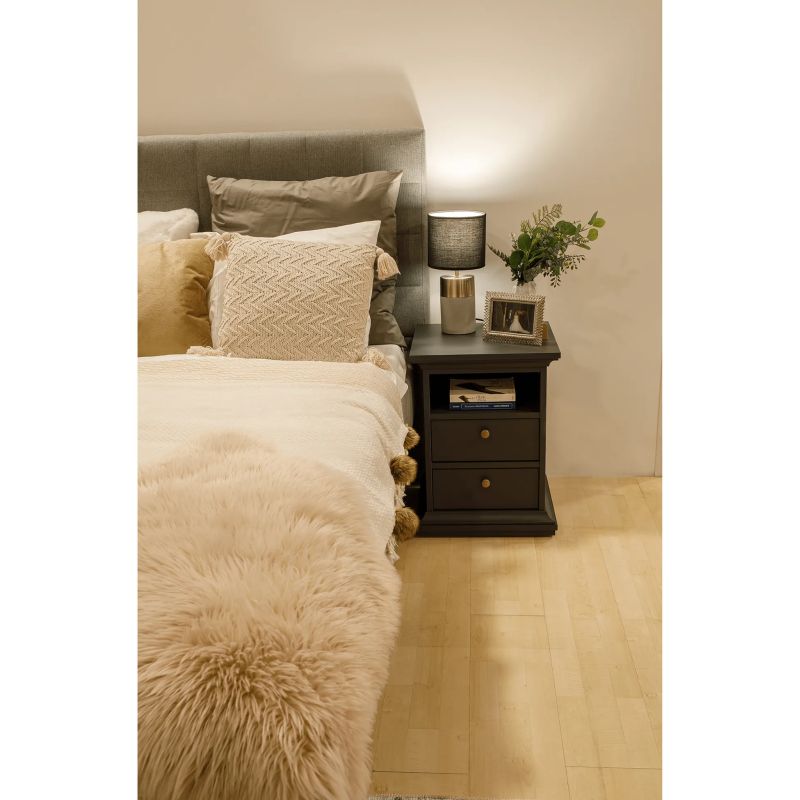 Nočný stolík, 43cm, sivý, PARIS 70302