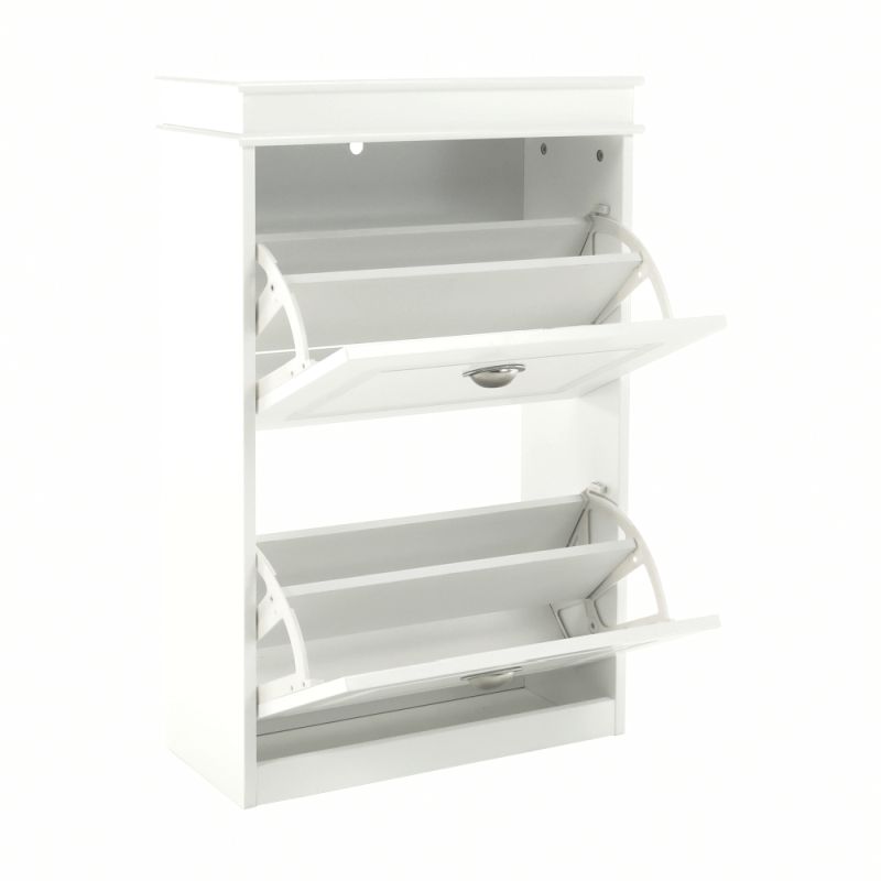 Botník, 54cm, 2-radový, biely, SEBER TYP 1