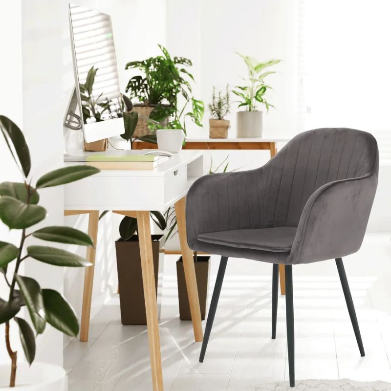 Dizajnové kreslo, sivá Velvet látka, nohy kov čierny, ZIRKON