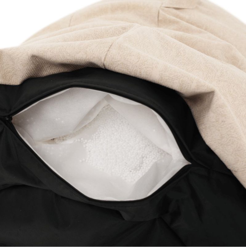 Sedací vak, 80cm, béžová látka, KENOD