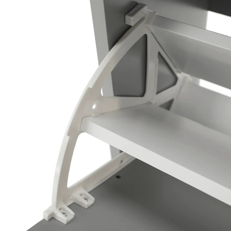 Botník, 53cm, 4-radový, sivý, SEBER TYP 3