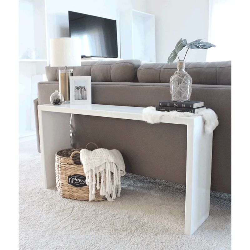 Konzolový stolík, 183cm, biely, FITRON