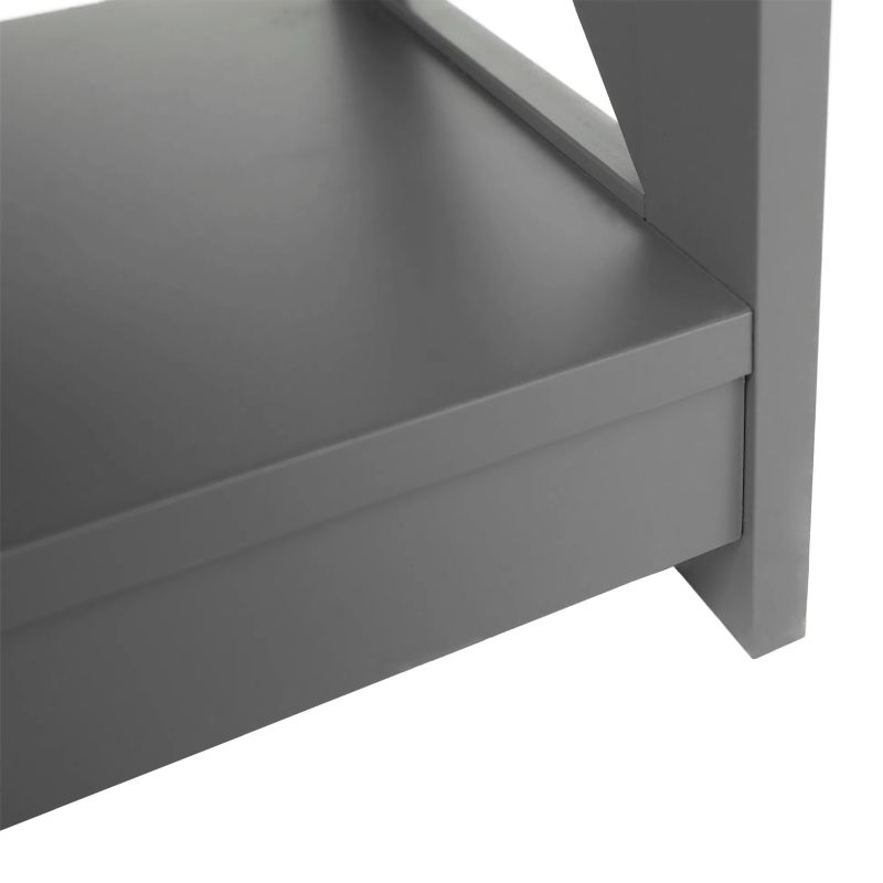 Konzolový stolík, 86cm, sivý, LOMIR