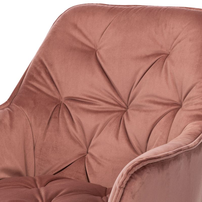 Jedálenská stolička, ružová, zamatová látka, DCH-421 PINK4