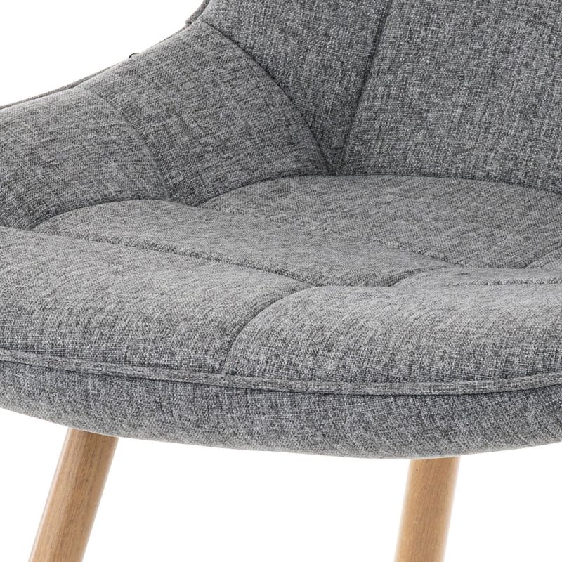 Jedálenská stolička, sivá, látka, CT-394 GREY2