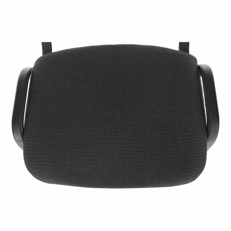 Kancelárska stolička, sivá látka, čierny kov, ISO NEW C26