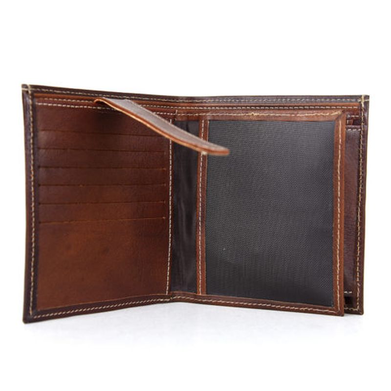 Luxusná kožená peňaženka č.8333/1 v Cigaro farbe, ručne tamponovaná