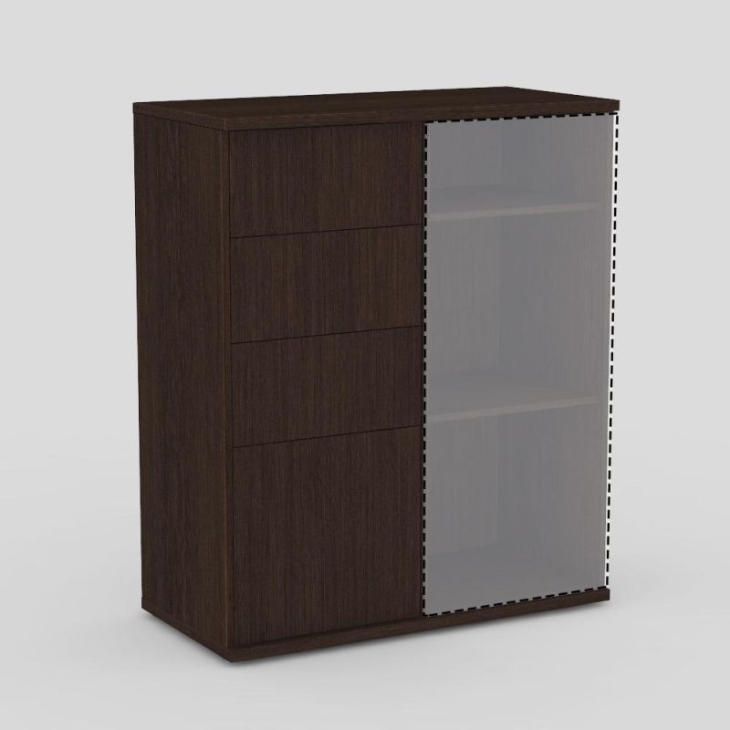 Skrinka kombinovaná REA ALBERTA 02A, 1xposuvné dvierka, dub canyon