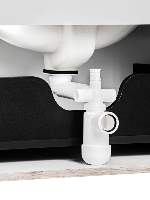 Umývadlový sifón, strieborný, PRELOC 400