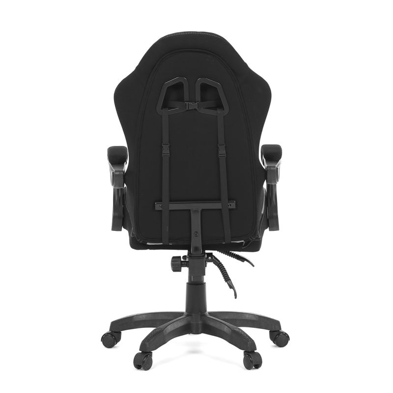 Kancelárske/herné kreslo, čierna, látka, 130 kg, KA-R209 GREY