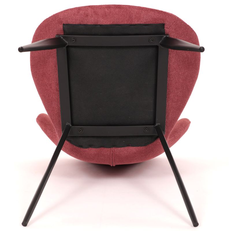 Jedálenská stolička, červená, látka, DCL-1031 RED2