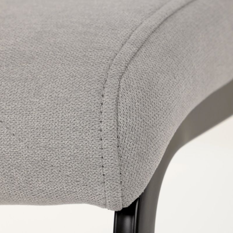 Jedálenská stolička, hnedá, látka, DCL-438 LAN2