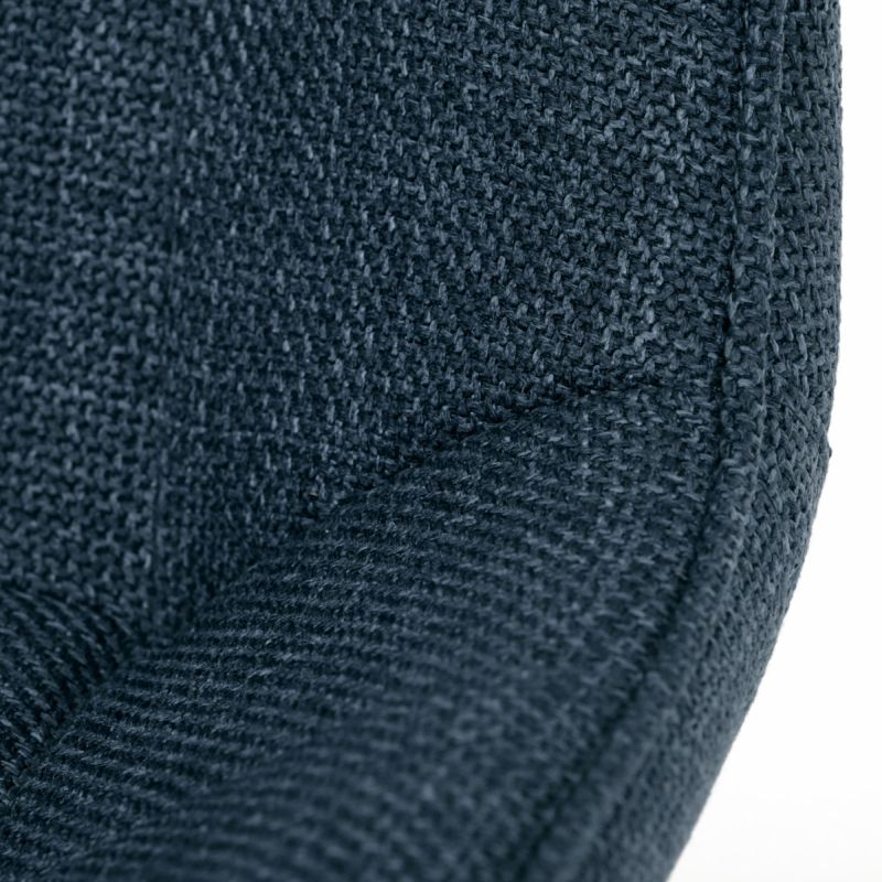 Jedálenská stolička, modrá, látka, HC-465 BLUE2