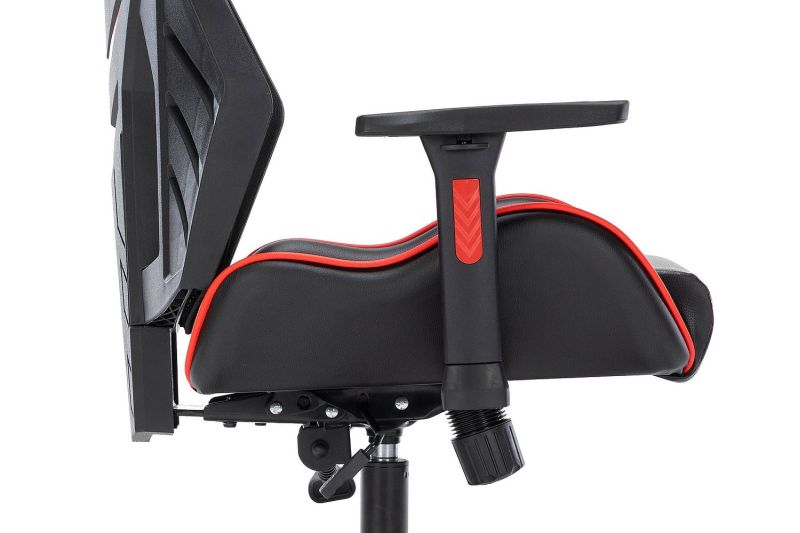 Kancelárske kreslo, čierna ekokoža a látka, REVOLT