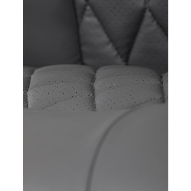 Kancelárske kreslo, sivá, ekokoža, 120 kg, KA-Y344 GREY