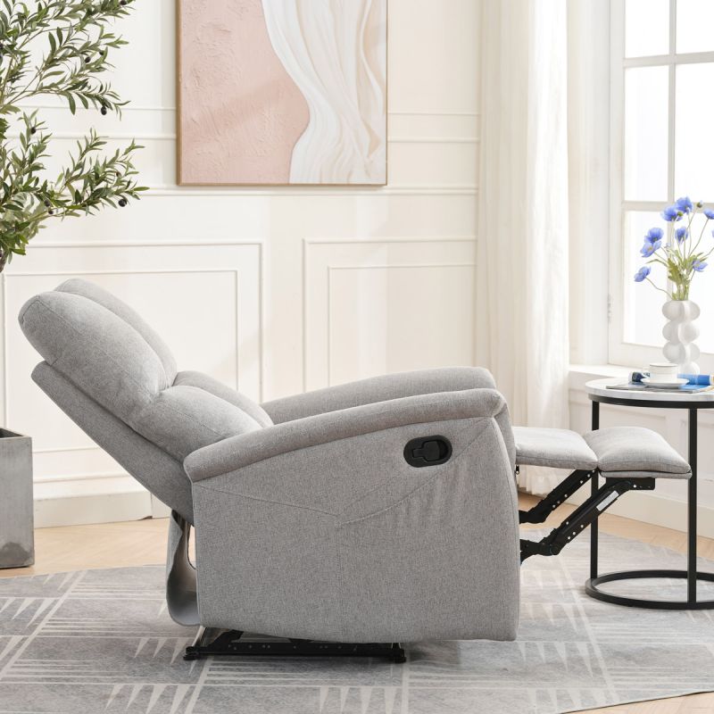 Polohovateľné kreslo svetlosivé, TV-916 SIL2