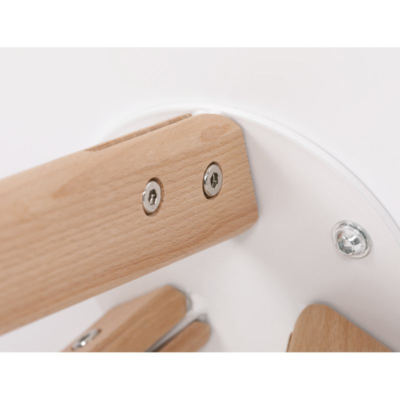 Jedálenský stôl, okrúhly, 70cm, MDF, biela, DT-320 WT