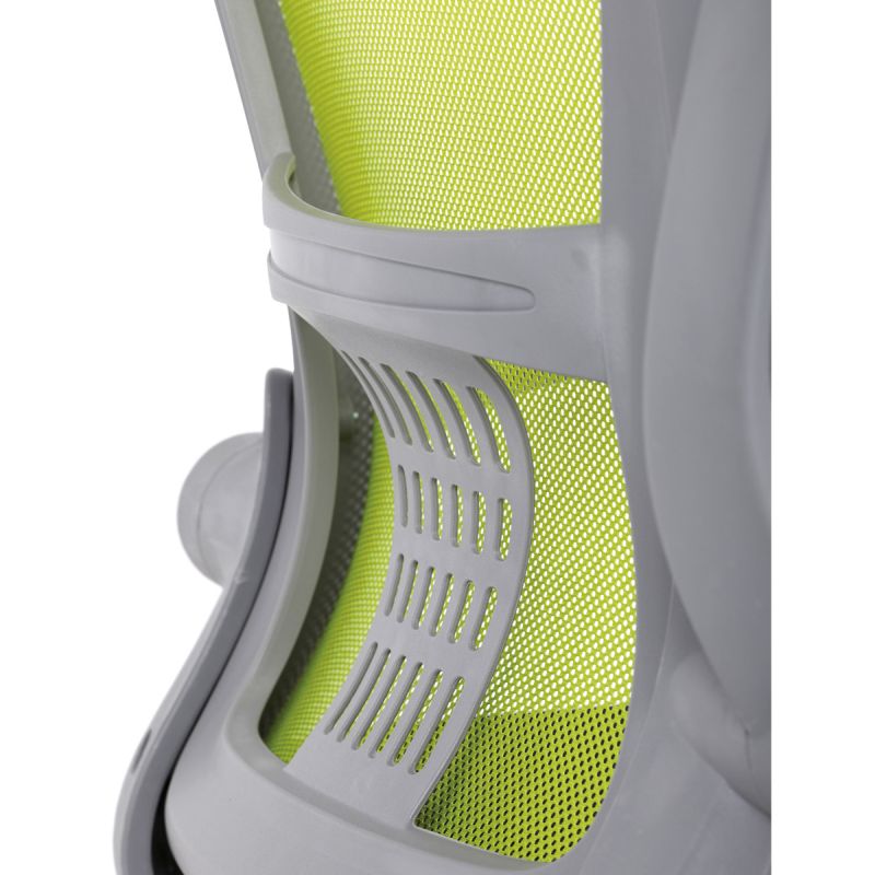 Detská stolička, zelená, sieťovina, 120 kg, KA-K2008 GRN