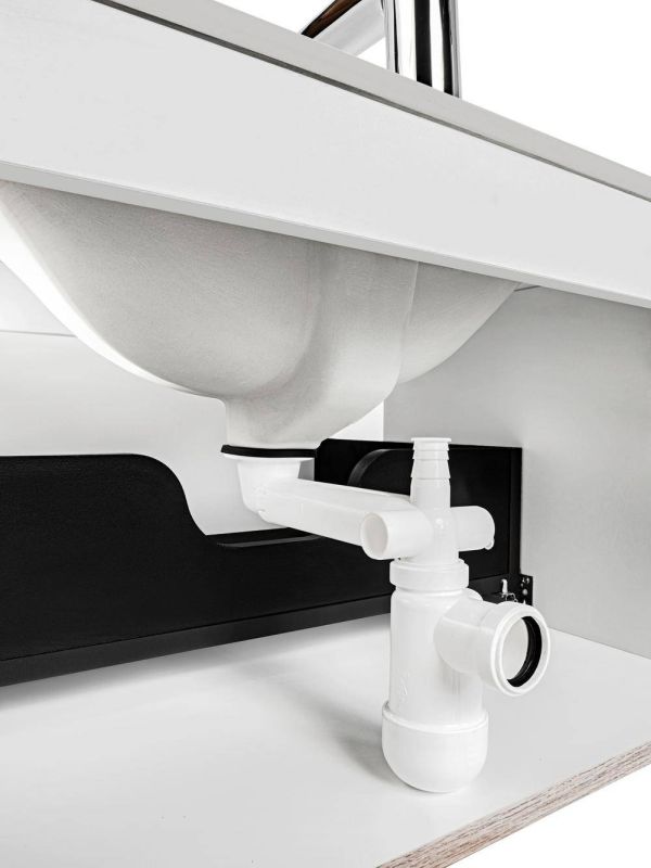 Umývadlový sifón, čierny, PRELOC 400