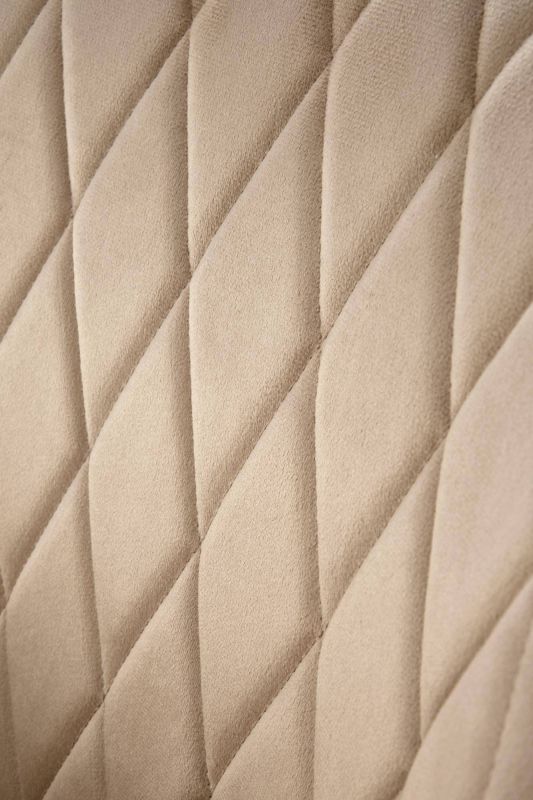 Jedálenská stolička, béžová látka, nohy kov čierny, K-558