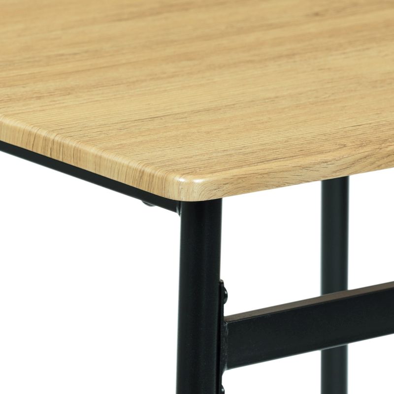 Jedálenský set, 70x70cm, MDF divoký dub, AUT-O2121 OAK