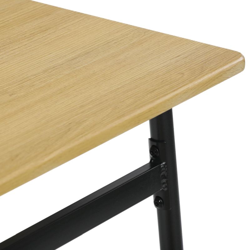 Jedálenský set, 110x70cm, MDF divoký dub, AUT-O2155 OAK