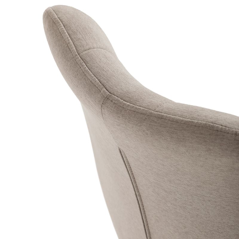 Jedálenská stolička, hnedá, látka, DCL-193 CAP2