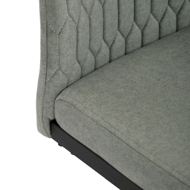 Jedálenská stolička, zelená, zamatová, látka, DCL-X7018 GRN2