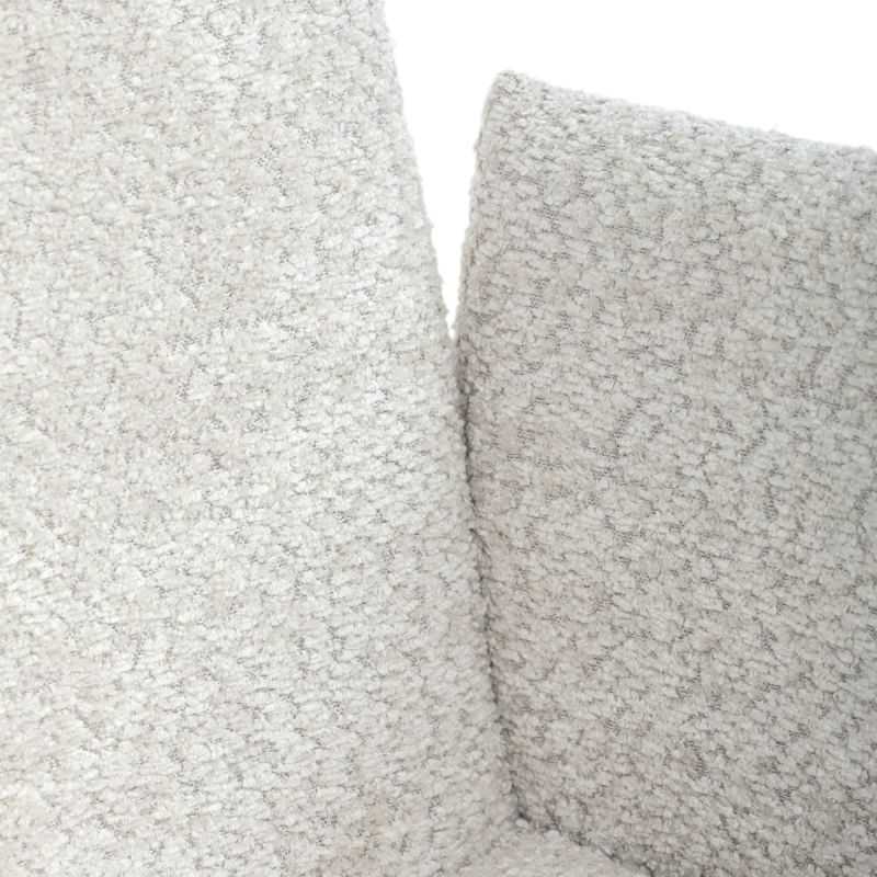 Jedálenská stolička, krémová, bouclé, látka, DCH-W1117 CRM2