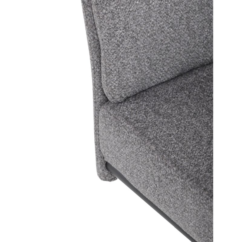 Jedálenská stolička, sivá, látka, DCL-P3107 SIL2