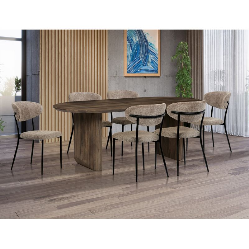 Jedálenský stôl 200x100cm, MDF, orech, HT-W1578 WAL