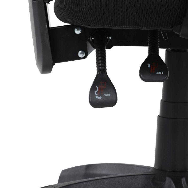 Kancelárska stolička, čierna, sieťovina, 120 kg, KA-R215 BK