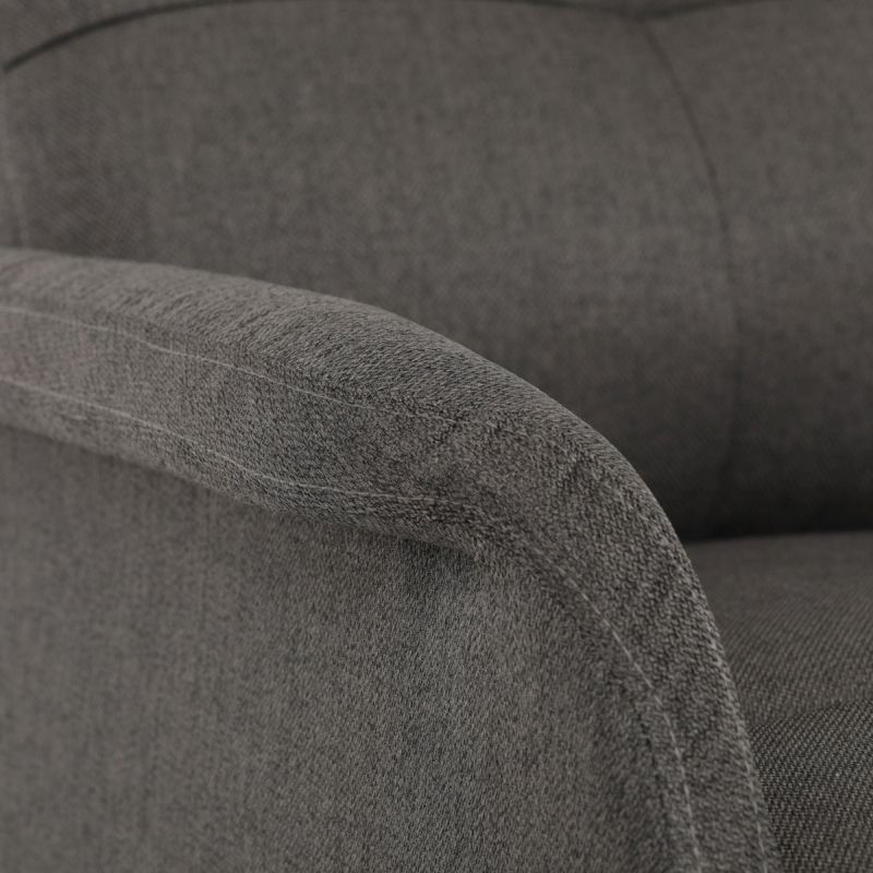 Elektrické polohovateľné kreslo sivé, TV-5482 GREY2