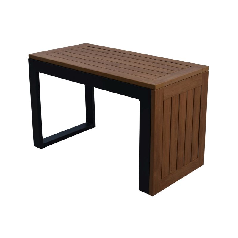 Záhradný set, hliník, polywood, sivá, AZS-G1924 GREY