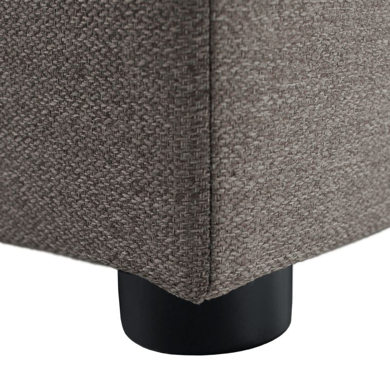 Taburet, 40cm, sivobéžová Taupe látka Twist, REGOR