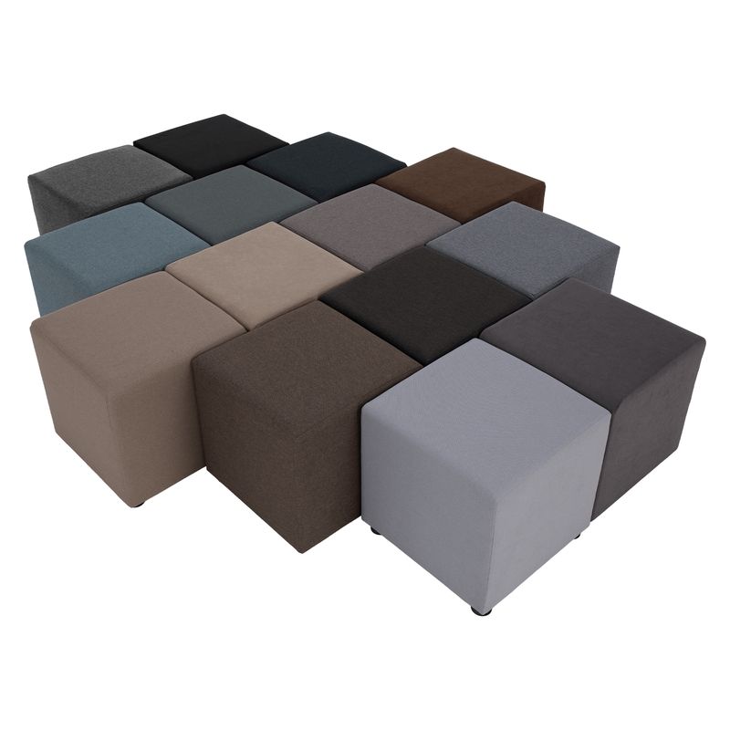 Taburet, 40cm, sivá látka Savana, REGOR