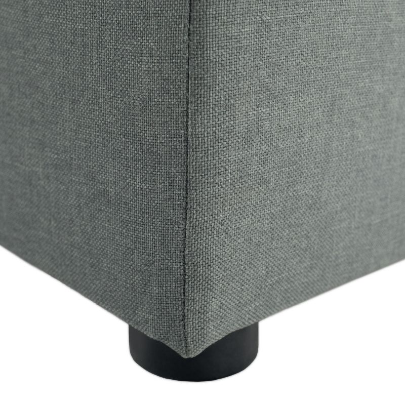 Taburet, 40cm, zelená látka Savana, REGOR