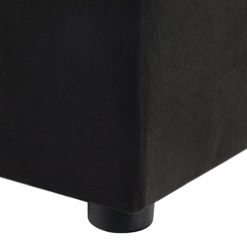 Taburet, 40cm, čierna látka Alova, REGOR