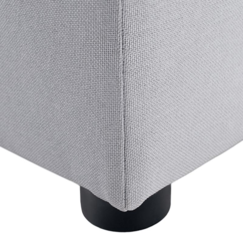 Taburet, 40cm, svetlosivá látka Savana, REGOR